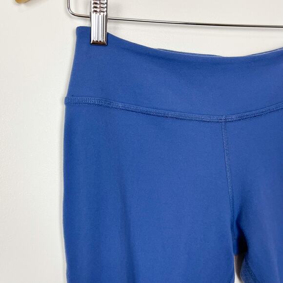 Beyond Yoga Essential Ruched Gathered Blue Ankle Crop Legging Size Large - Picture 3 of 9
